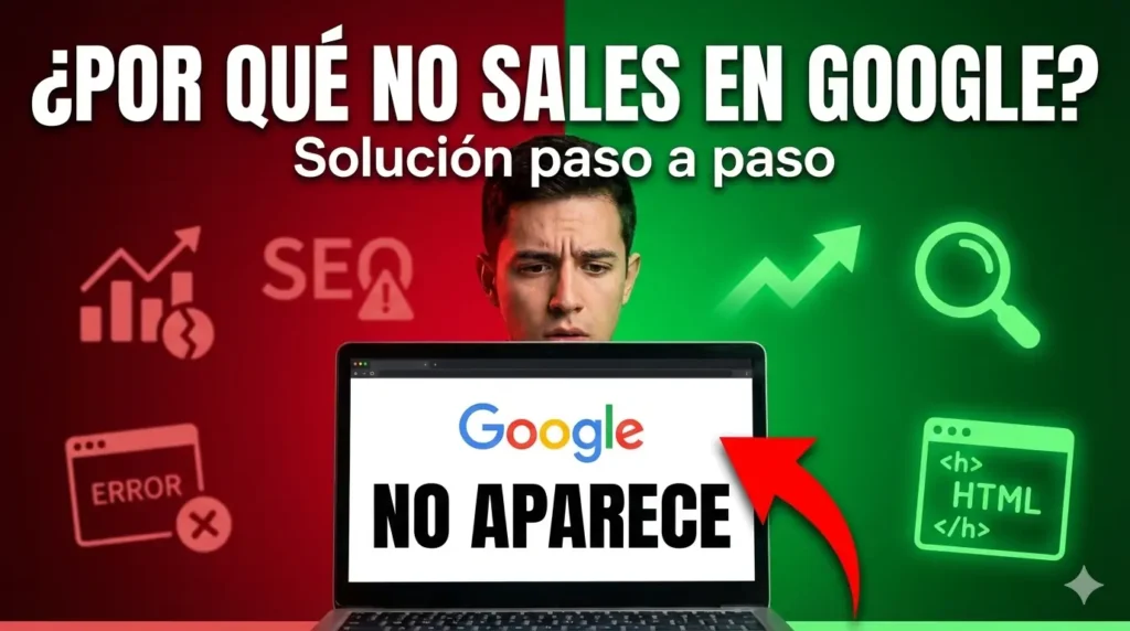Por qué tu web no aparece en Google y cómo solucionarlo 2026