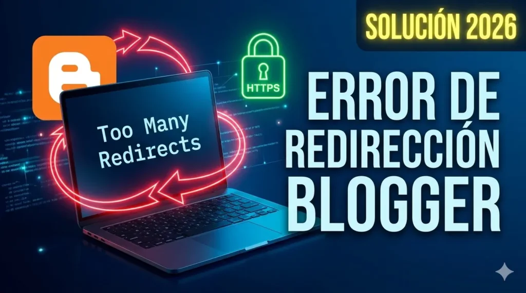 Error de redirección Blogger: 7 soluciones SEO 2026