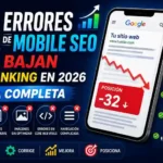 13 Errores de Mobile SEO que Bajan tu Ranking en 2026 guía