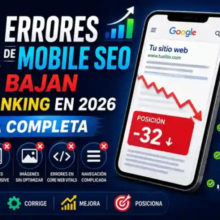 13 Errores de Mobile SEO que Bajan tu Ranking en 2026 guía